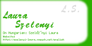 laura szelenyi business card